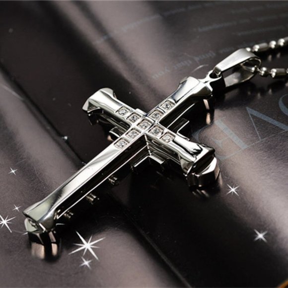 Other - "Stainless steel cross unisex pendant necklace, BL55590260
